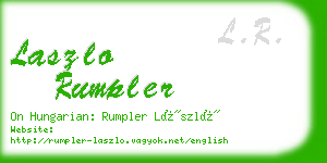 laszlo rumpler business card